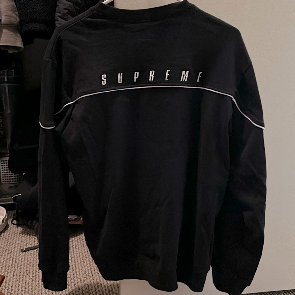 SUPREME LONG SLEEVE PIPING TEE SIZE SMALL